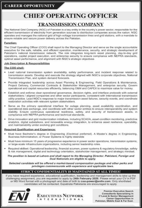 Executive Network International ENI Apply Jobs 2025